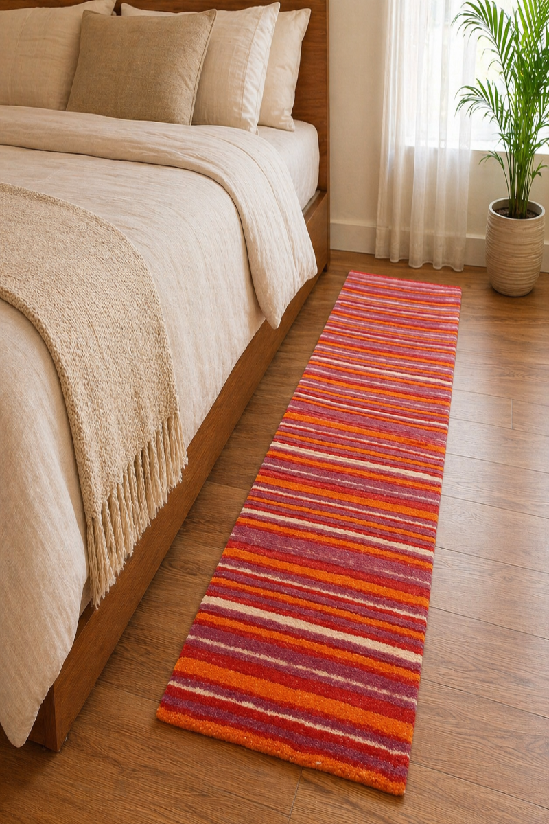 Handtufted  PET Multicolor Runner