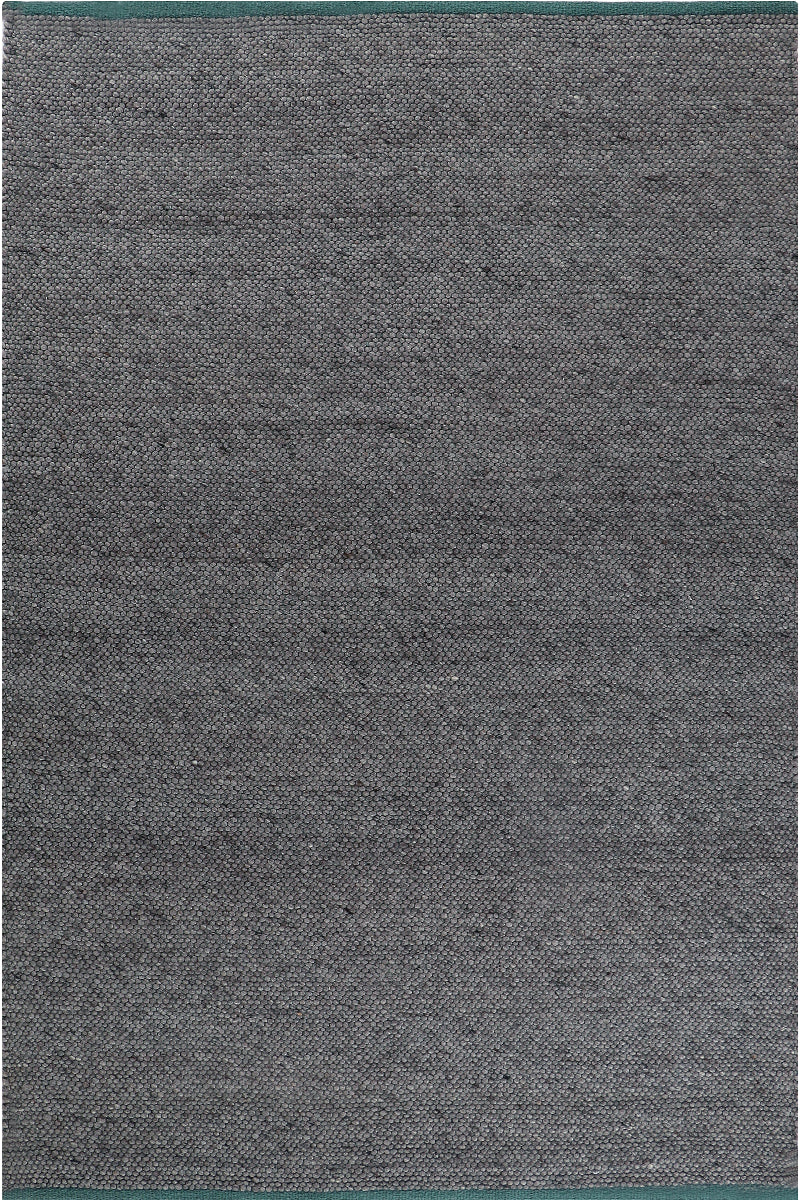 Dhurrie Grey Wool flatweave Rug