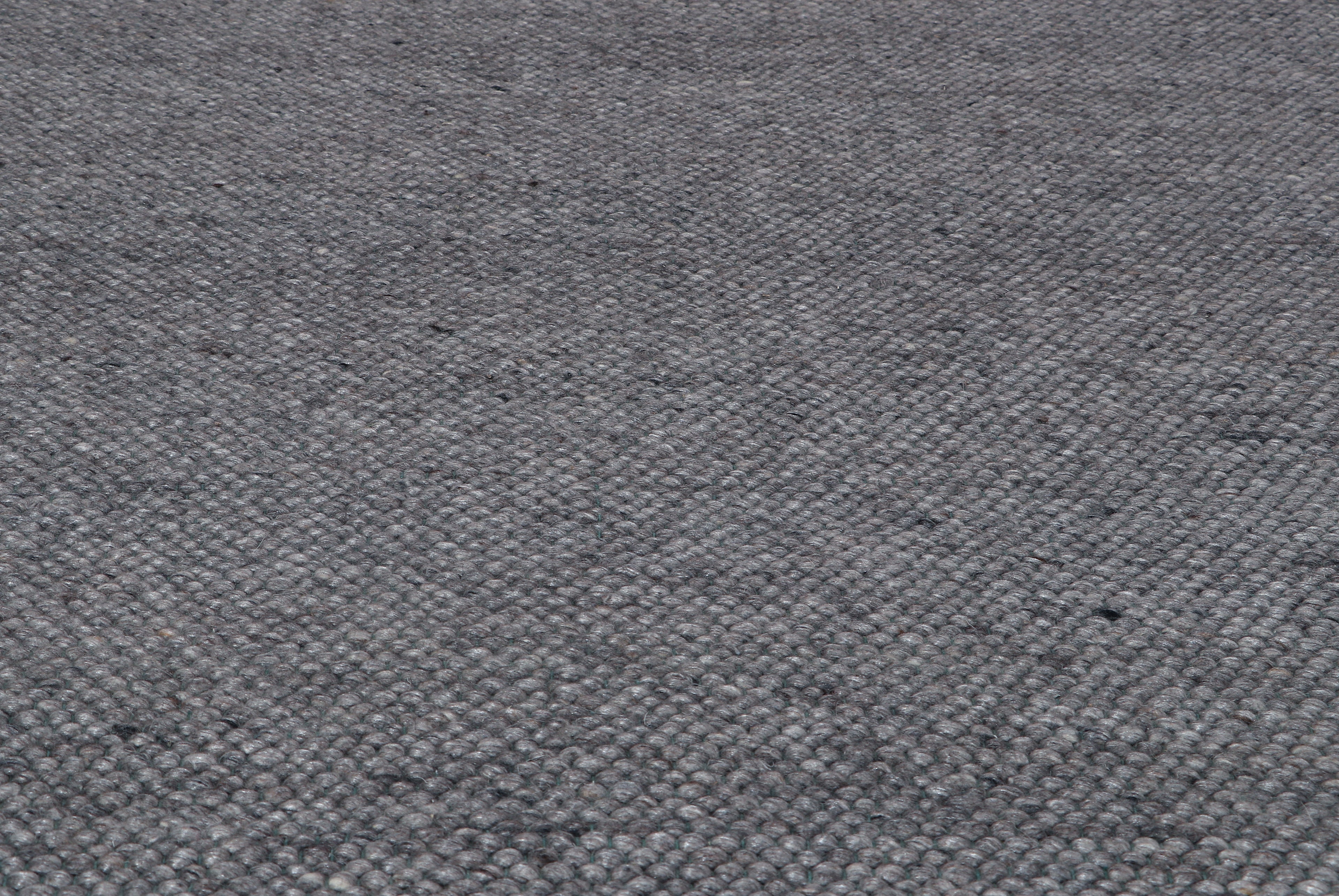 Dhurrie Grey Wool flatweave Rug