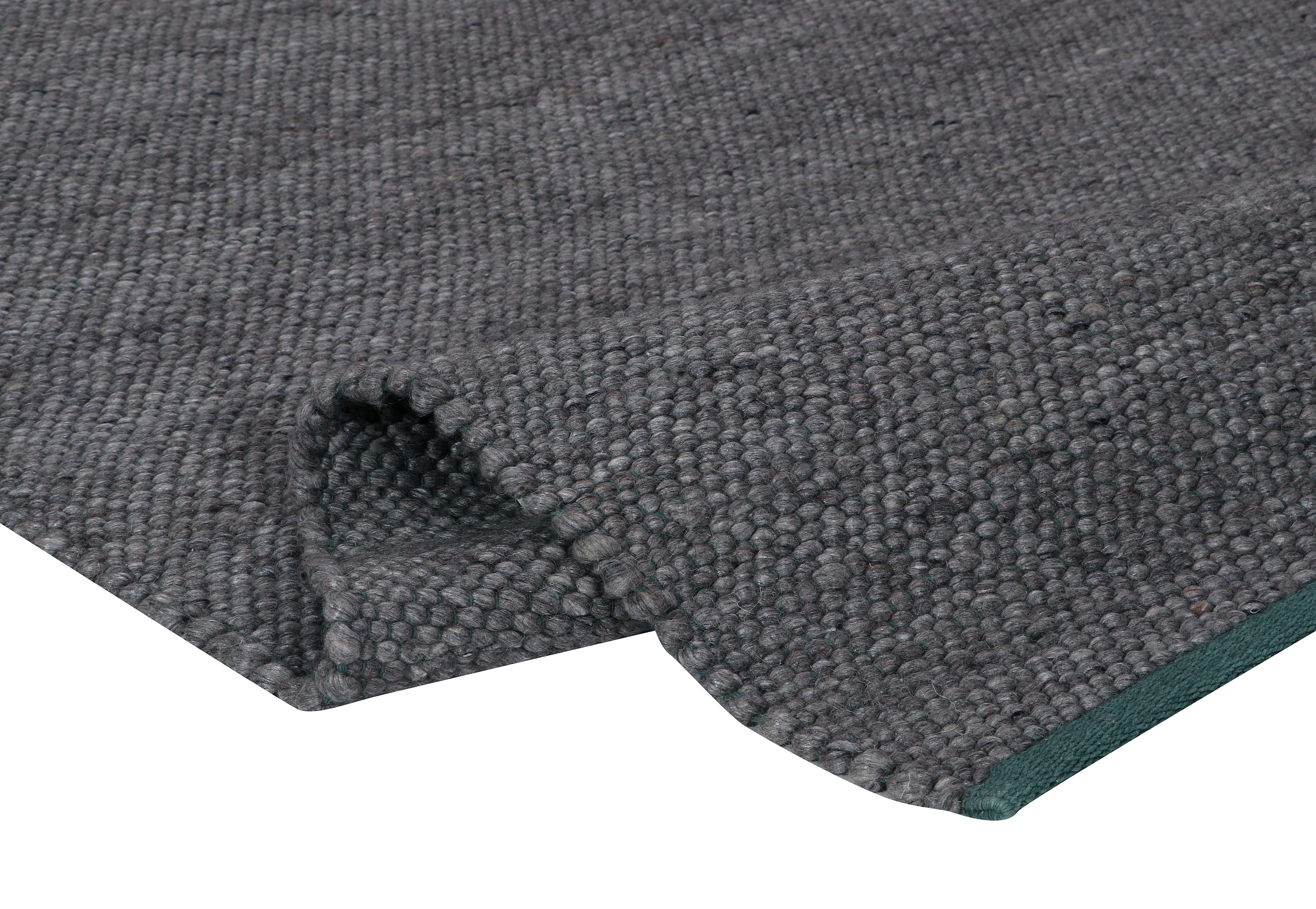 Dhurrie Grey Wool flatweave Rug