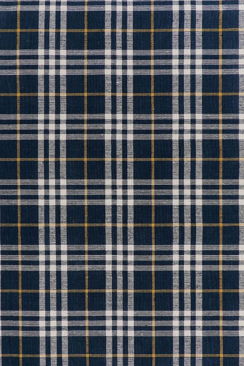 Pitloom PET Flatweave Navy Blue Area Rug