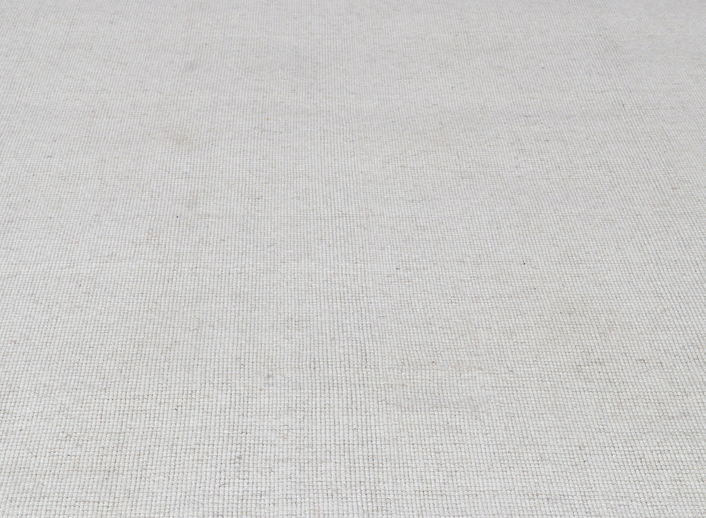Handloom Wool White Rug