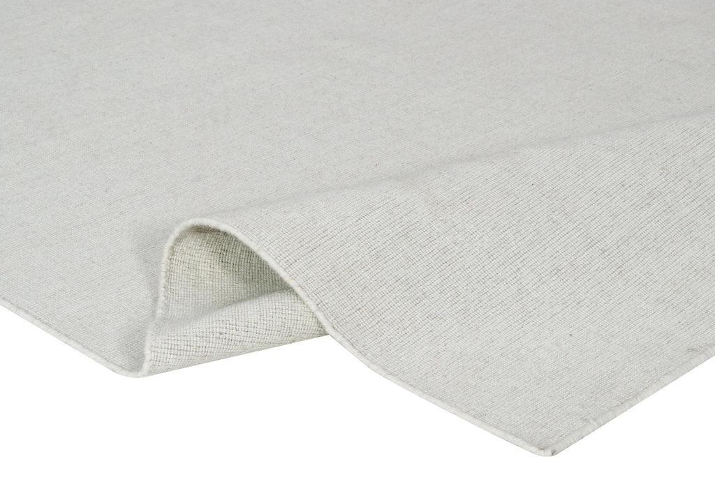 Handloom Wool White Rug
