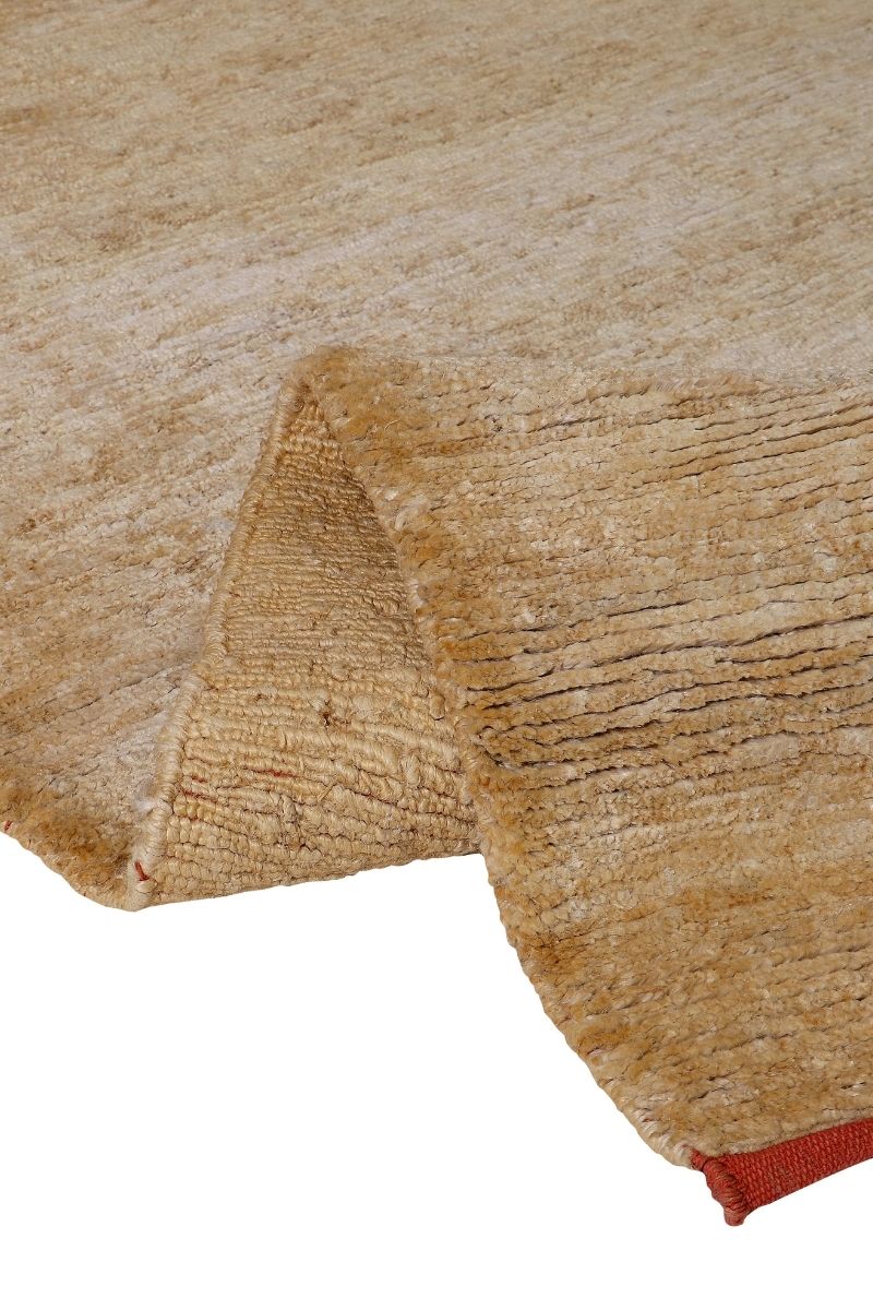 Hand Knotted Jute Brown Area Rug