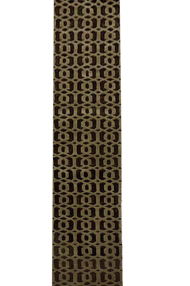 Hand Tufted Green Wool Runner