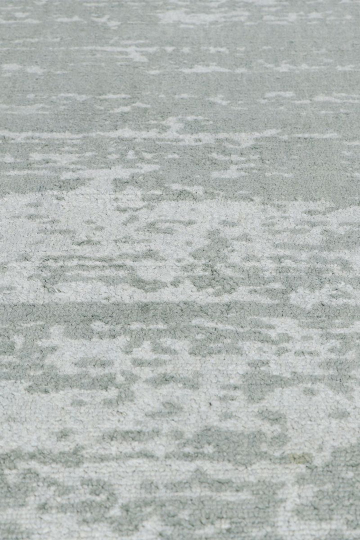 Handloom Printed Cotton Grey Area Rug