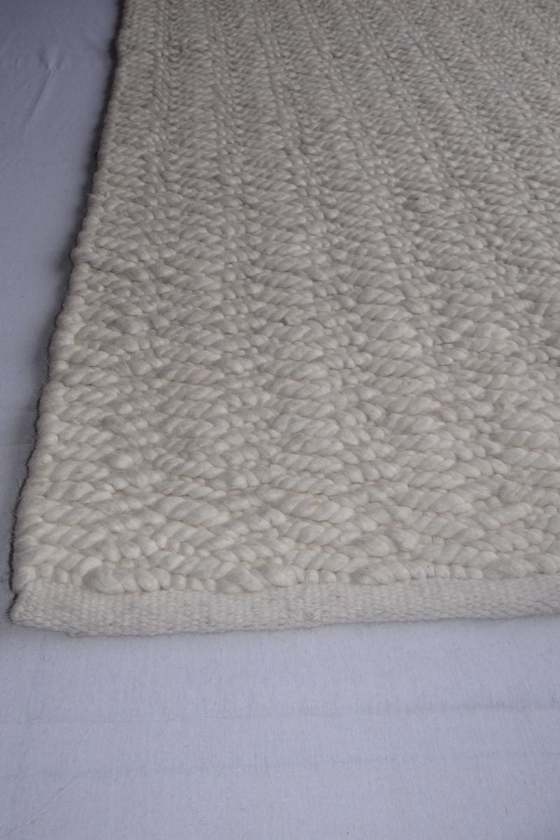 Pitloom Flatweave White Area Rug