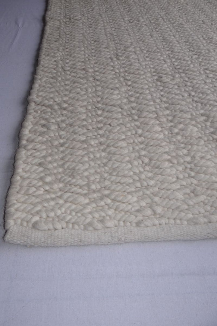 Handgewebtes Flachgewebe aus 100 % Wolle 11