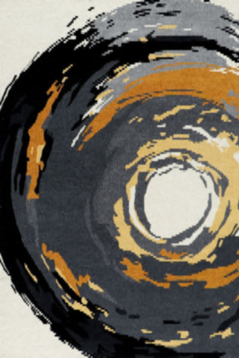 Hand Tufted  Spiral Design  Area Rug