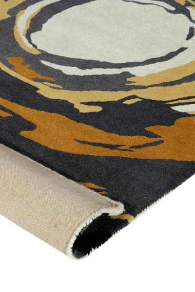 Hand Tufted  Spiral Design  Area Rug