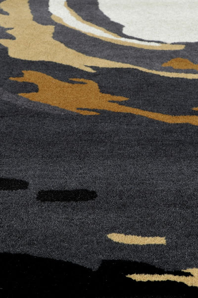 Hand Tufted  Spiral Design  Area Rug