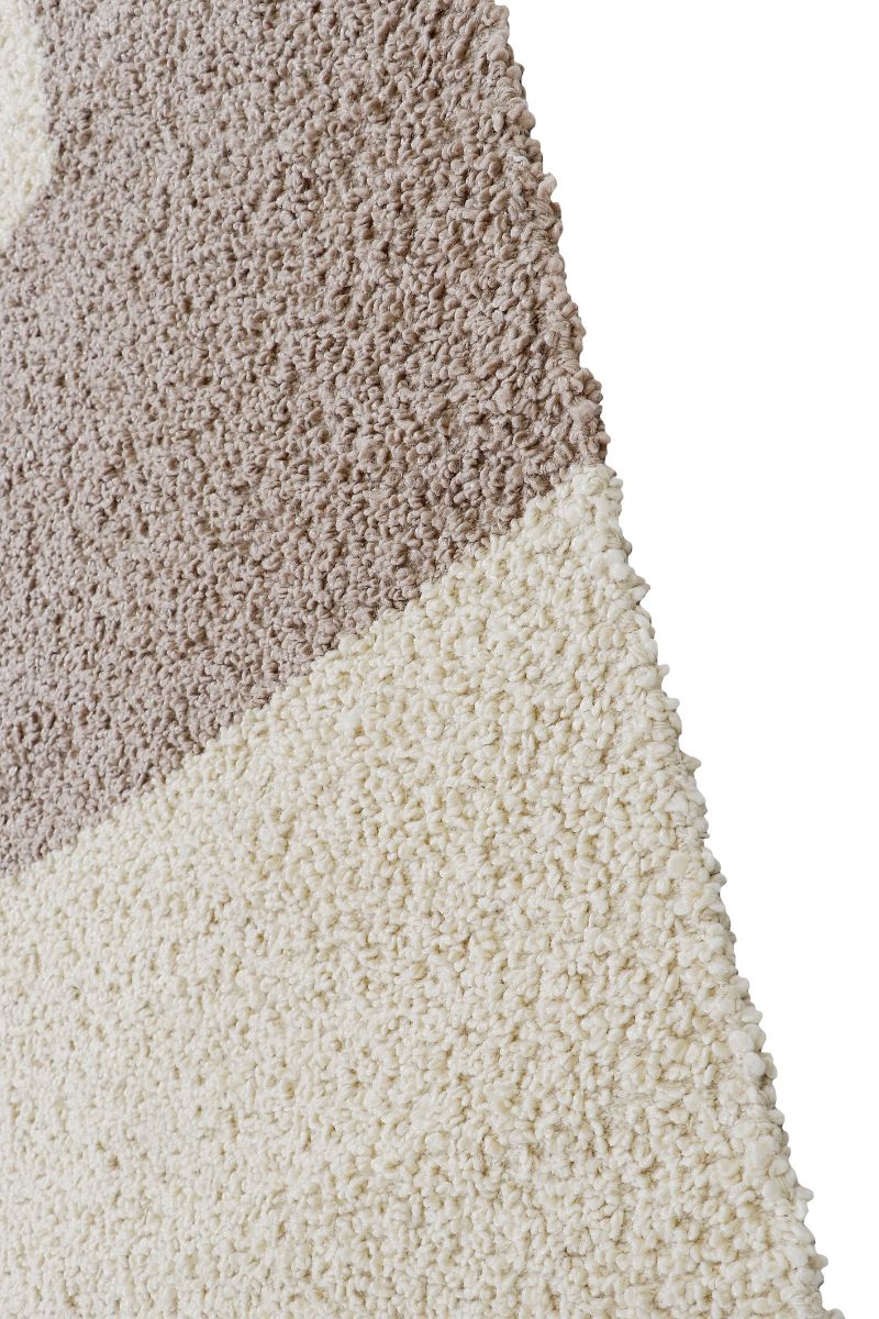 Pitloom PET Off-White  and Brown Outdoor Rug