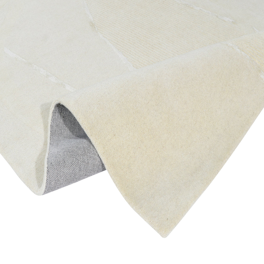 Hand Tufted India Wool Off White Rug