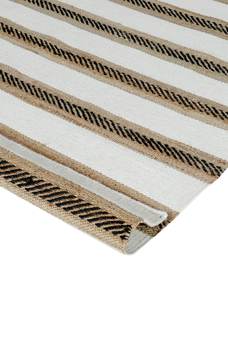 Pitloom Jute and Cotton Beige Flatweave Rug