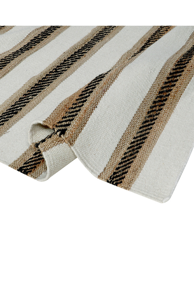 Pitloom Jute and Cotton Beige Flatweave Rug