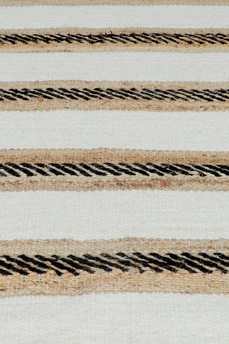 Pitloom Jute and Cotton Beige Flatweave Rug