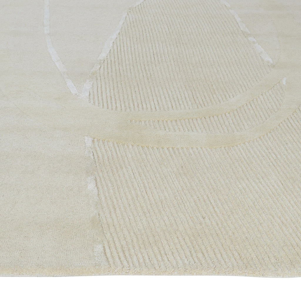 Hand Tufted India Wool Off White Rug