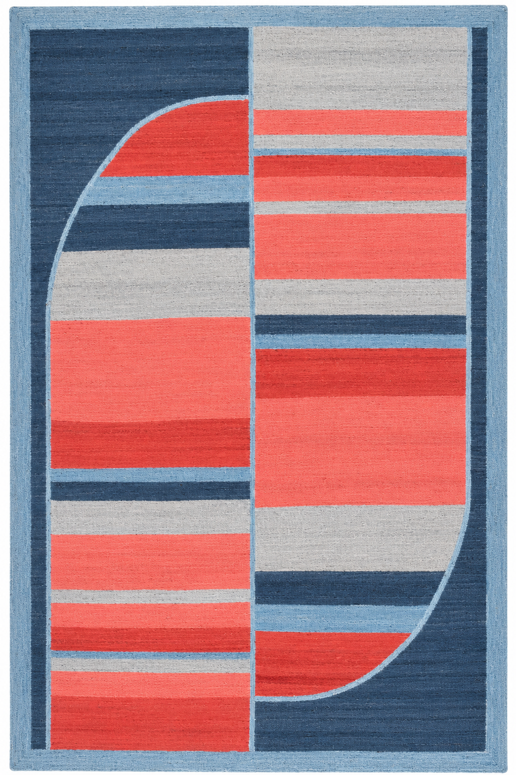 Hand Braided Multicolor Jute Dhurrie