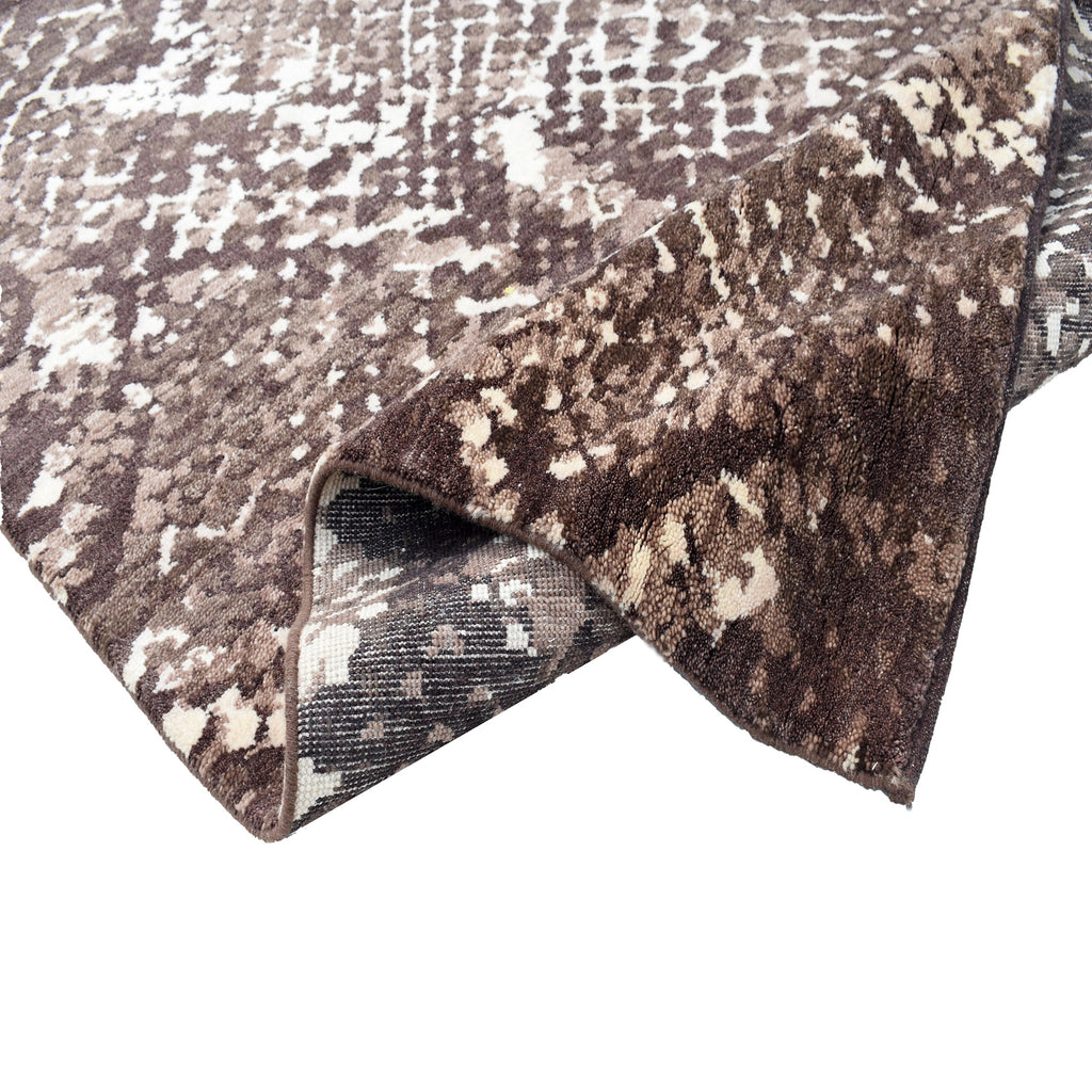 Hand Knotted Maroon Wool Rug