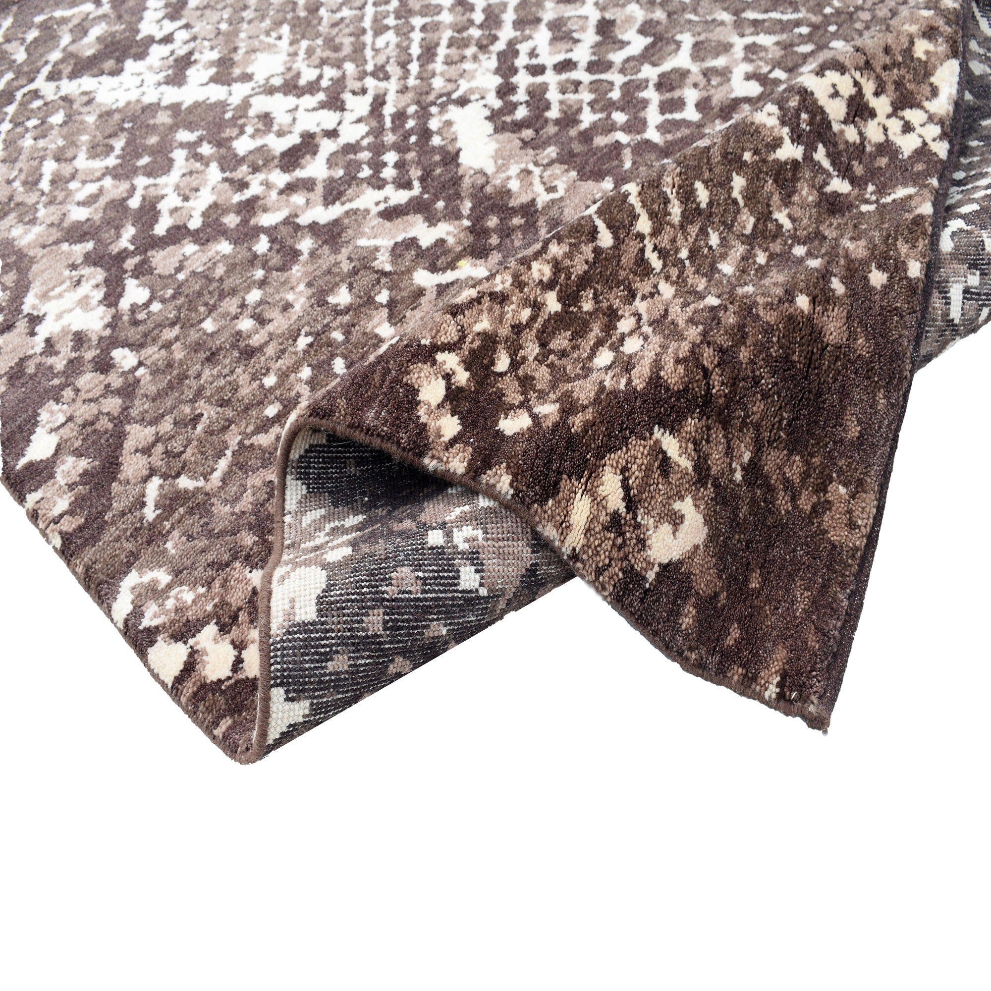 Hand Knotted Maroon Wool Rug