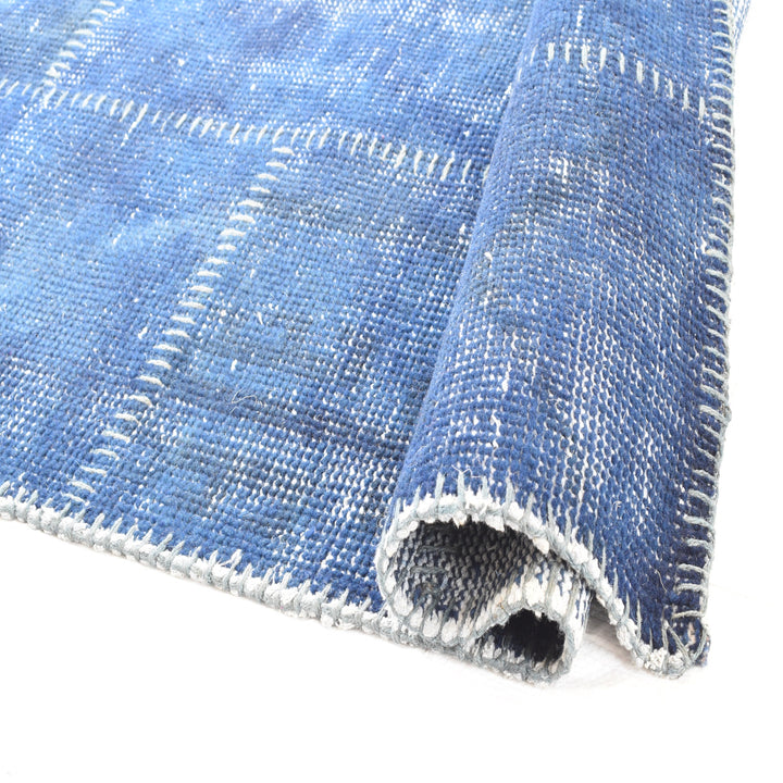 Hand Knotted Blue Wool