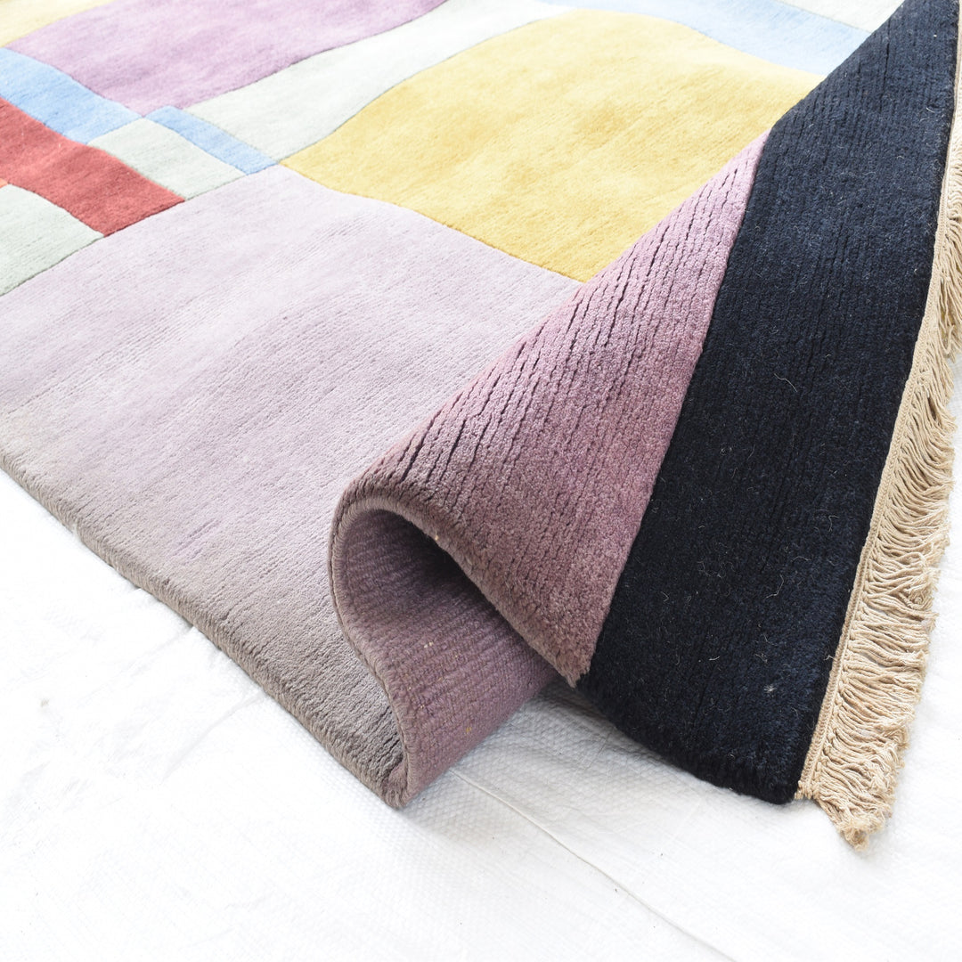 Nepal knotted Multicolour Wool Rugs
