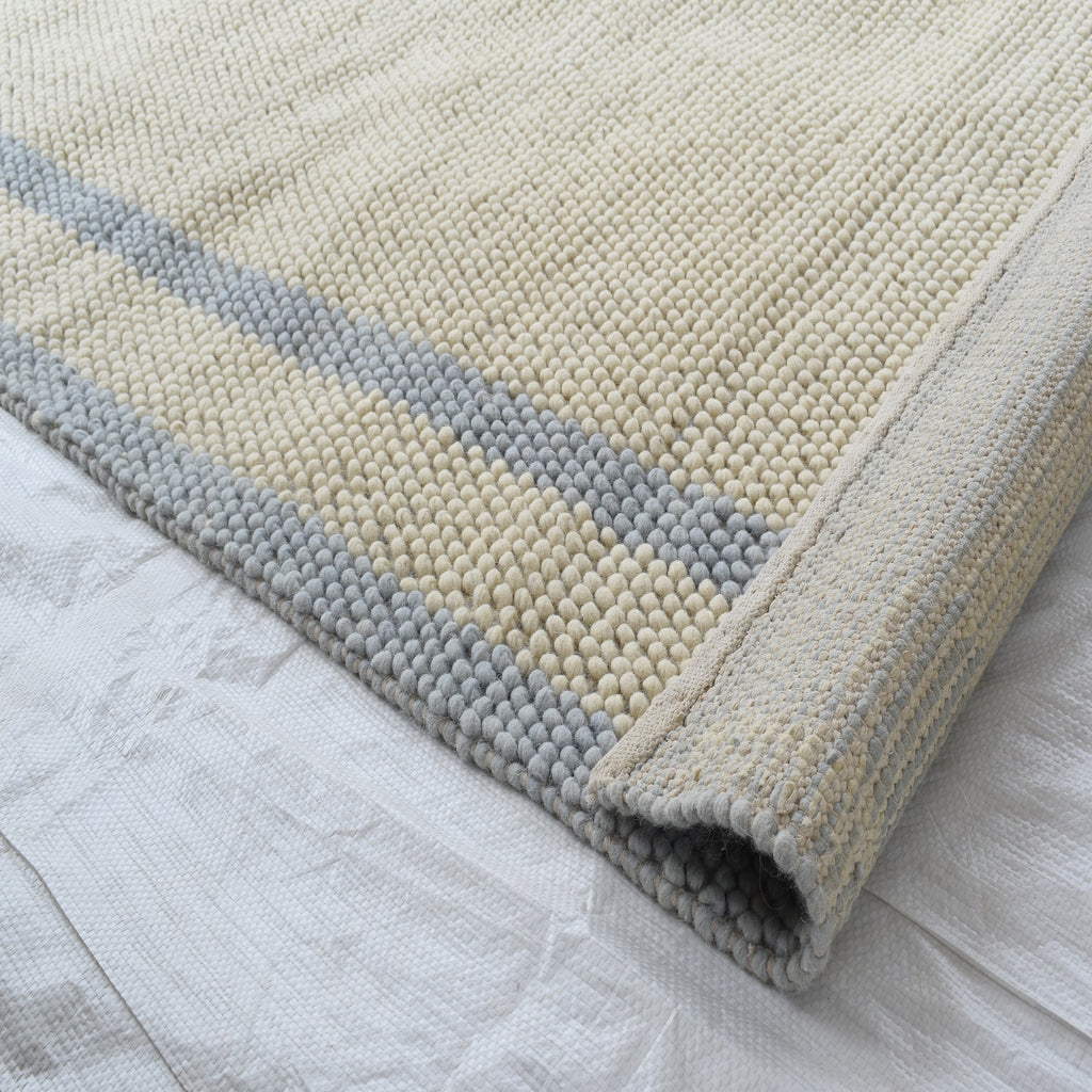 Pitloom Beige Wool Flatweave Rug