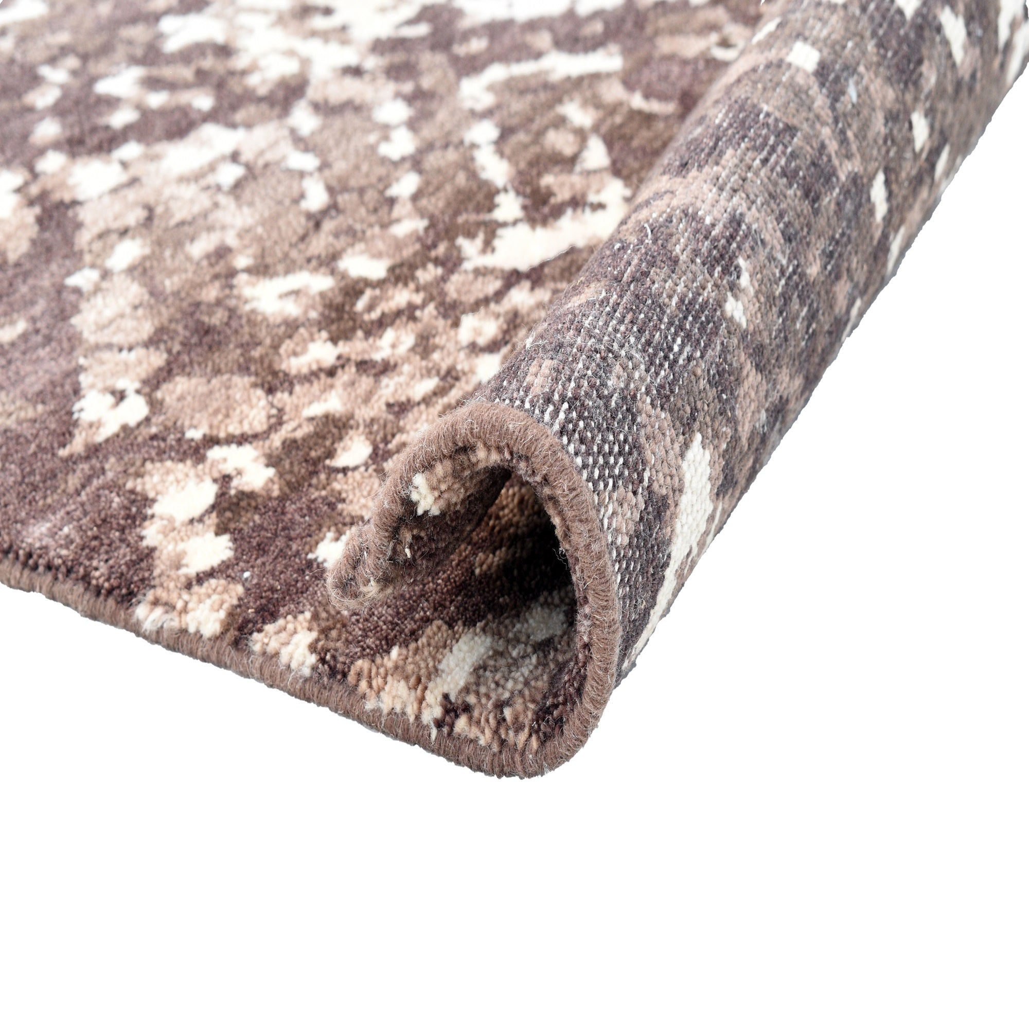 Hand Knotted Maroon Wool Rug