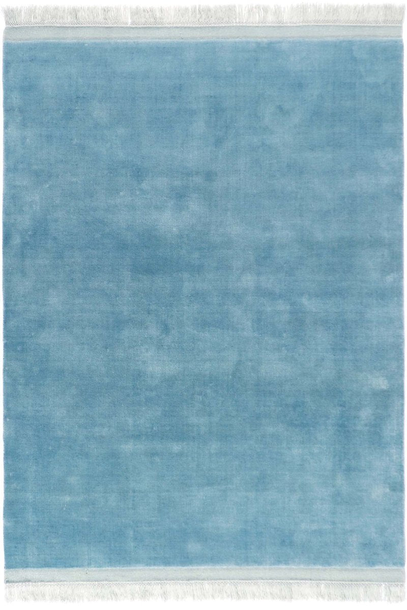 Handloom Wool Blue  Area Rug