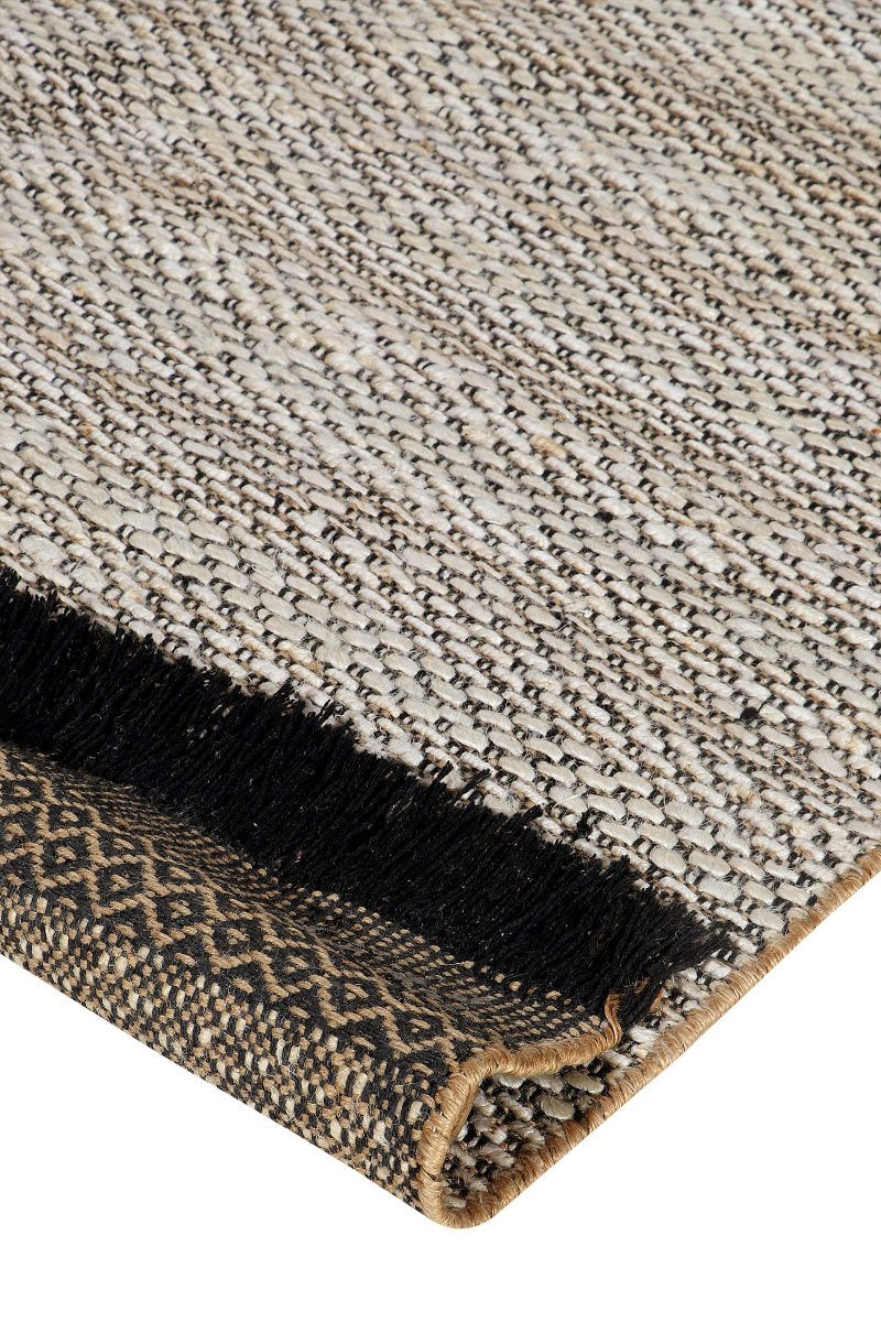 Pitloom Jute and Cotton Grey Flatweave Area Rug