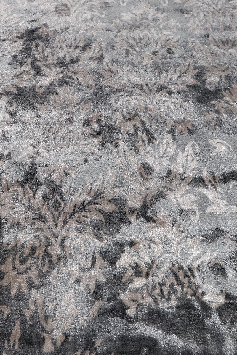 Handloom Viscose Brown Area Rug