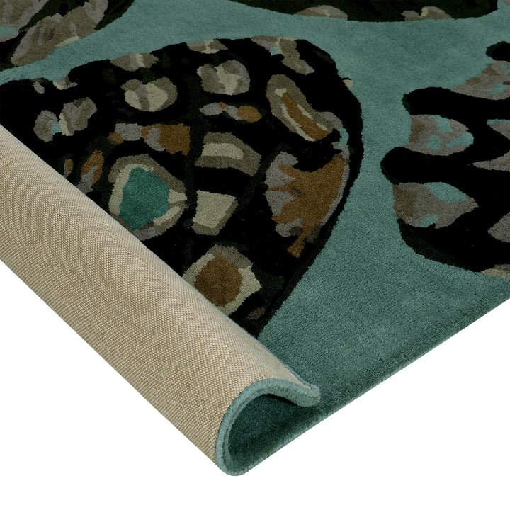 Hand Tufted Butterfly design Wool Area Rug