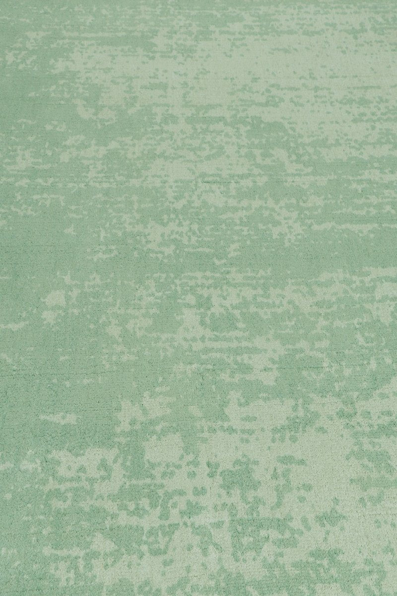 Handloom Wool Comfortable Sea Green Carpet