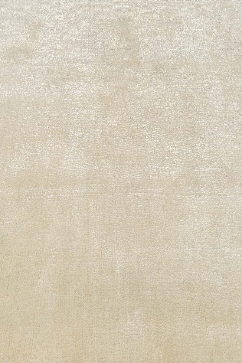 Handloom Wool and Viscose Beige Area Rug