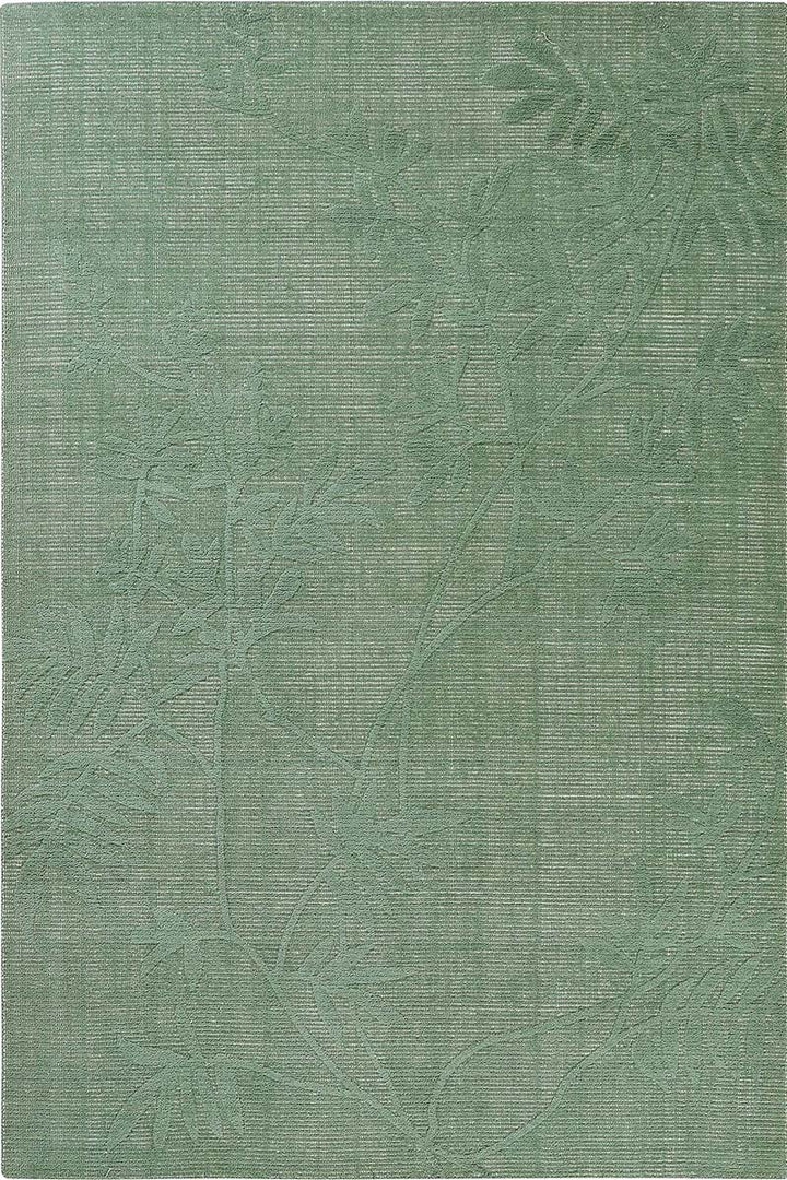Handloom Indian Wool Sage Green Area Rug