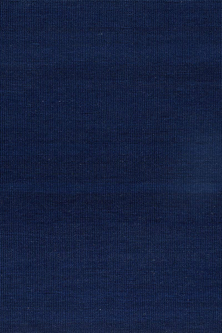 Pitloom Flatweave Wool Navy Blue Area Rug