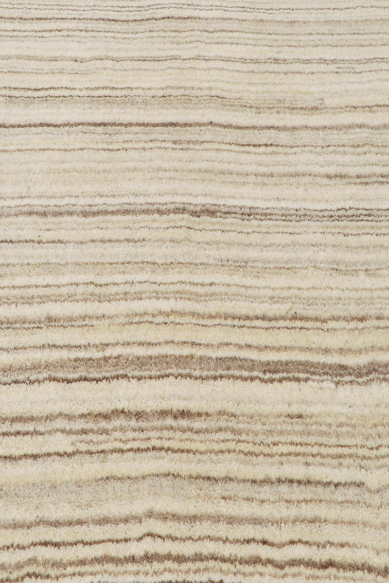 Handloom Undyed Natural Wool Beige Area Rug