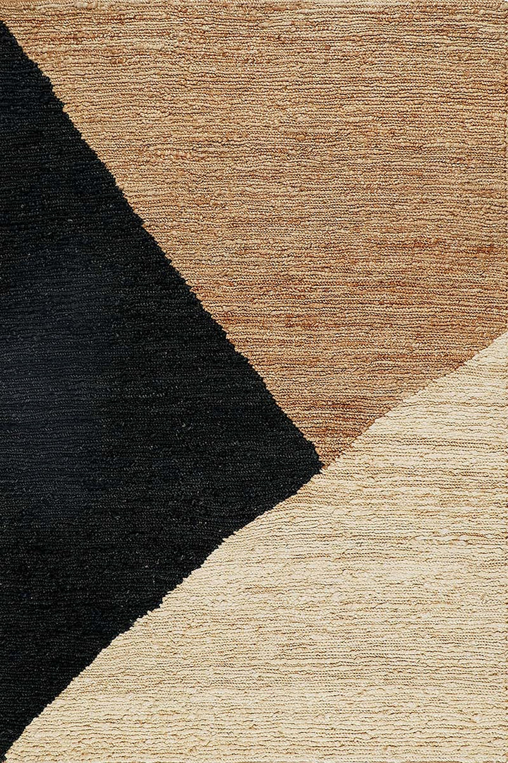 Sumak Durry Jute Brown and Black Area Rug