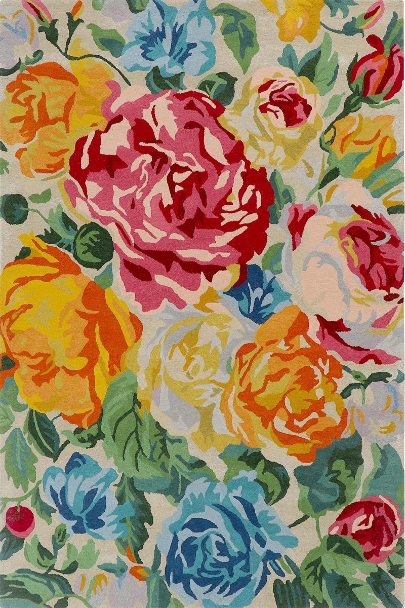 Hand Tufted Wool Multicolor Area Rug