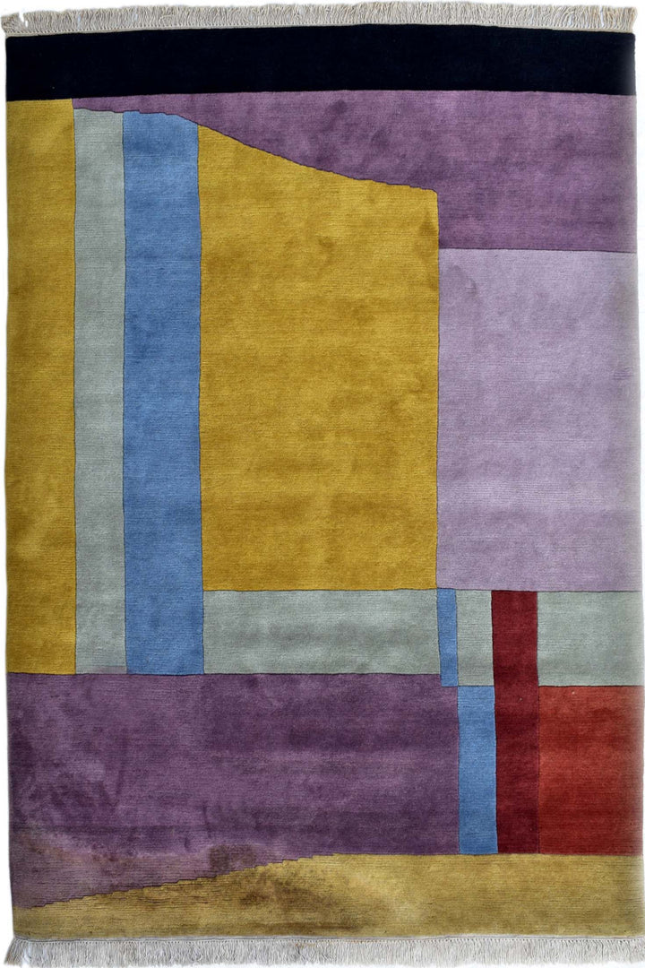 Nepal knotted Multicolour Wool Rugs