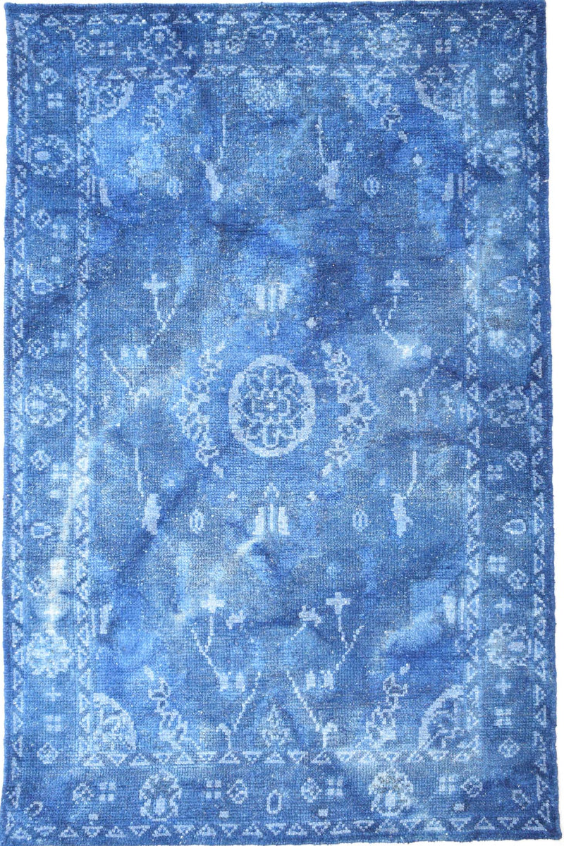 Hand Knotted Blue Wool Rugs