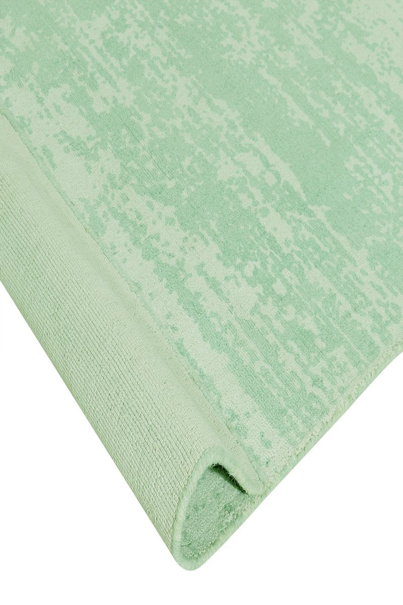 Handloom Cotton Sea Green Area Rug