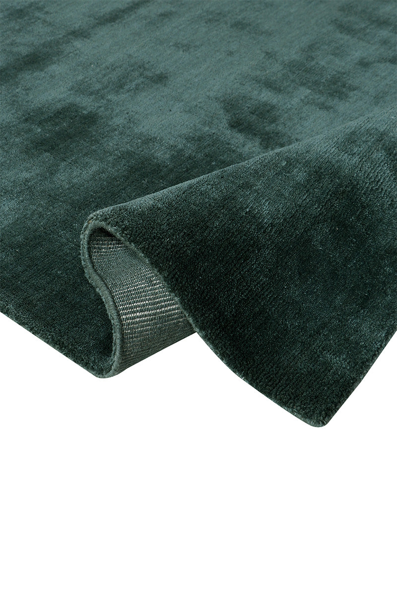 Hand Knotted Wool Dark Green Area Rug