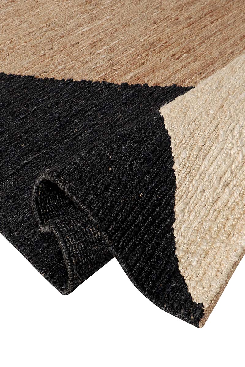 Sumak Durry Jute Brown and Black Area Rug