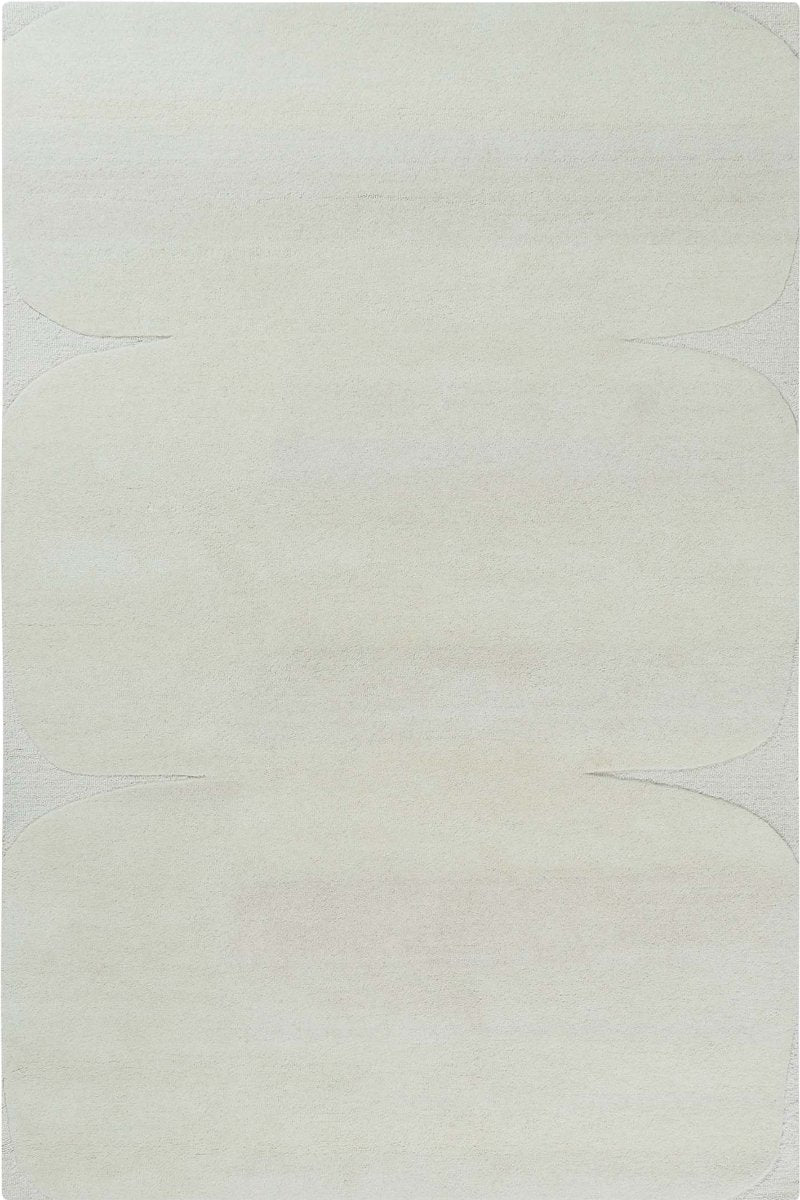 Hand Tufted Indian Wool Off White Area Rug