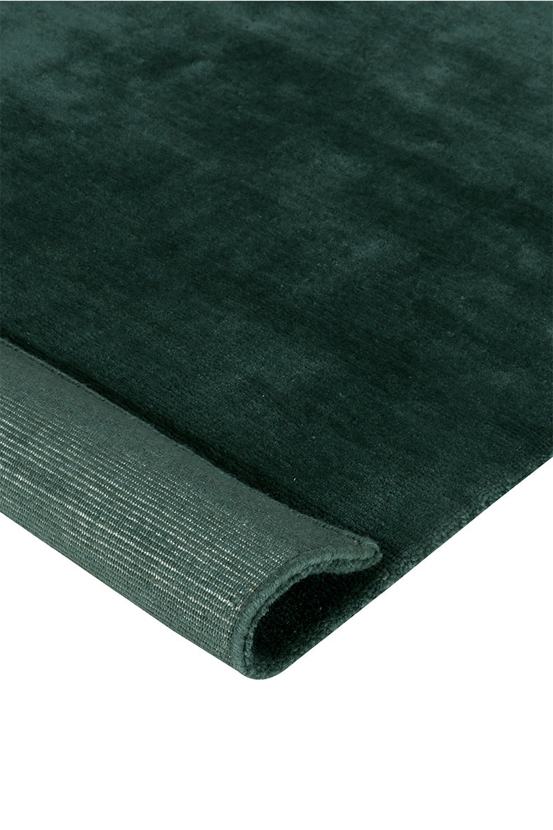 Hand Knotted Wool Dark Green Area Rug