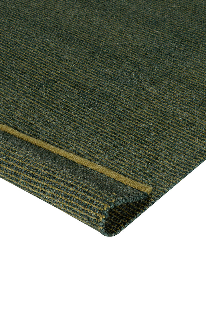 Pitloom Wool and Jute Green Flatweave Area Rug