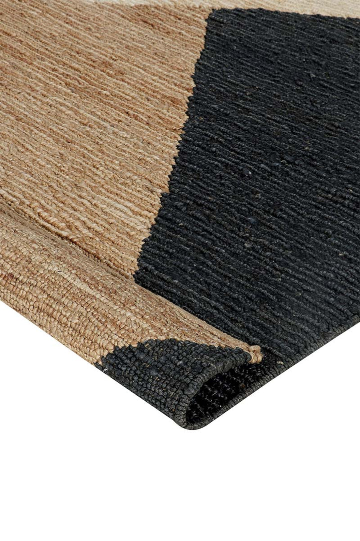 Sumak Durry Jute Brown and Black Area Rug
