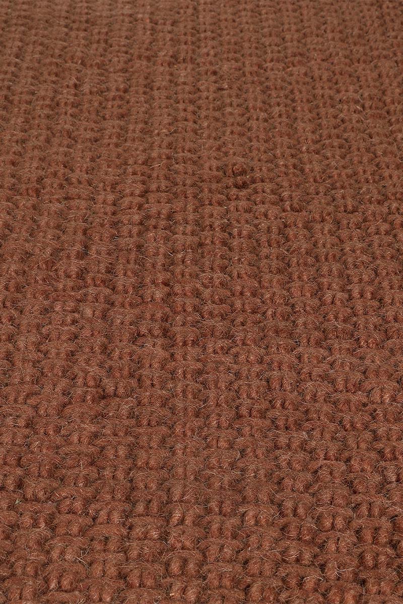 Pitloom Wool Orange Area Rug