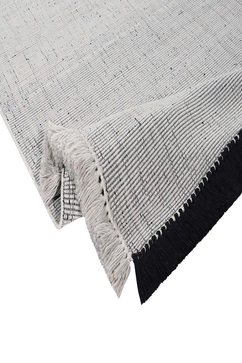 Pitloom PET White Flatweave Area Rug